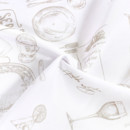 Hranatý teflonový ubrus - kuchyňské nádobí na bílém