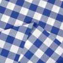 Oválný ubrus Menorca - velké modré a bílé kostičky