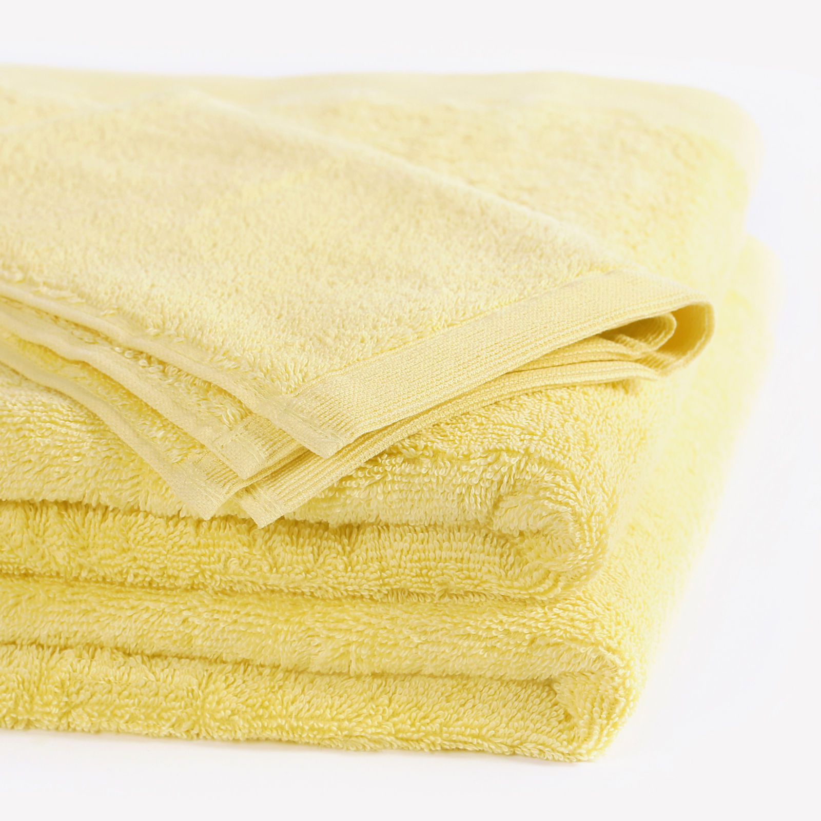 Modalový ručník/osuška s přírodním vláknem - světle žlutý