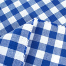 Kulatý ubrus Menorca - modré a bílé kostičky