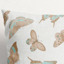 Dekorační povlak na polštář Loneta - tyrkysoví motýli
