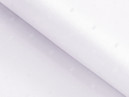 Oválný luxusní teflonový ubrus - bílý s fialovým nádechem s lesklými obdélníčky
