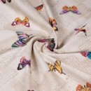 Dekorační látka Loneta - barevní motýlci - šířka 140, 280 cm