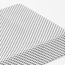 Bavlněné napínací prostěradlo - šedé designové puntíky