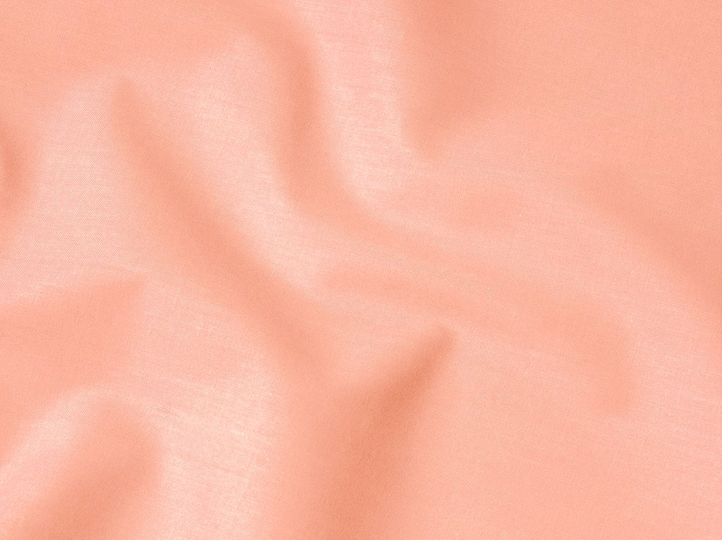 Bavlněná jednobarevná látka - plátno Suzy - lososová