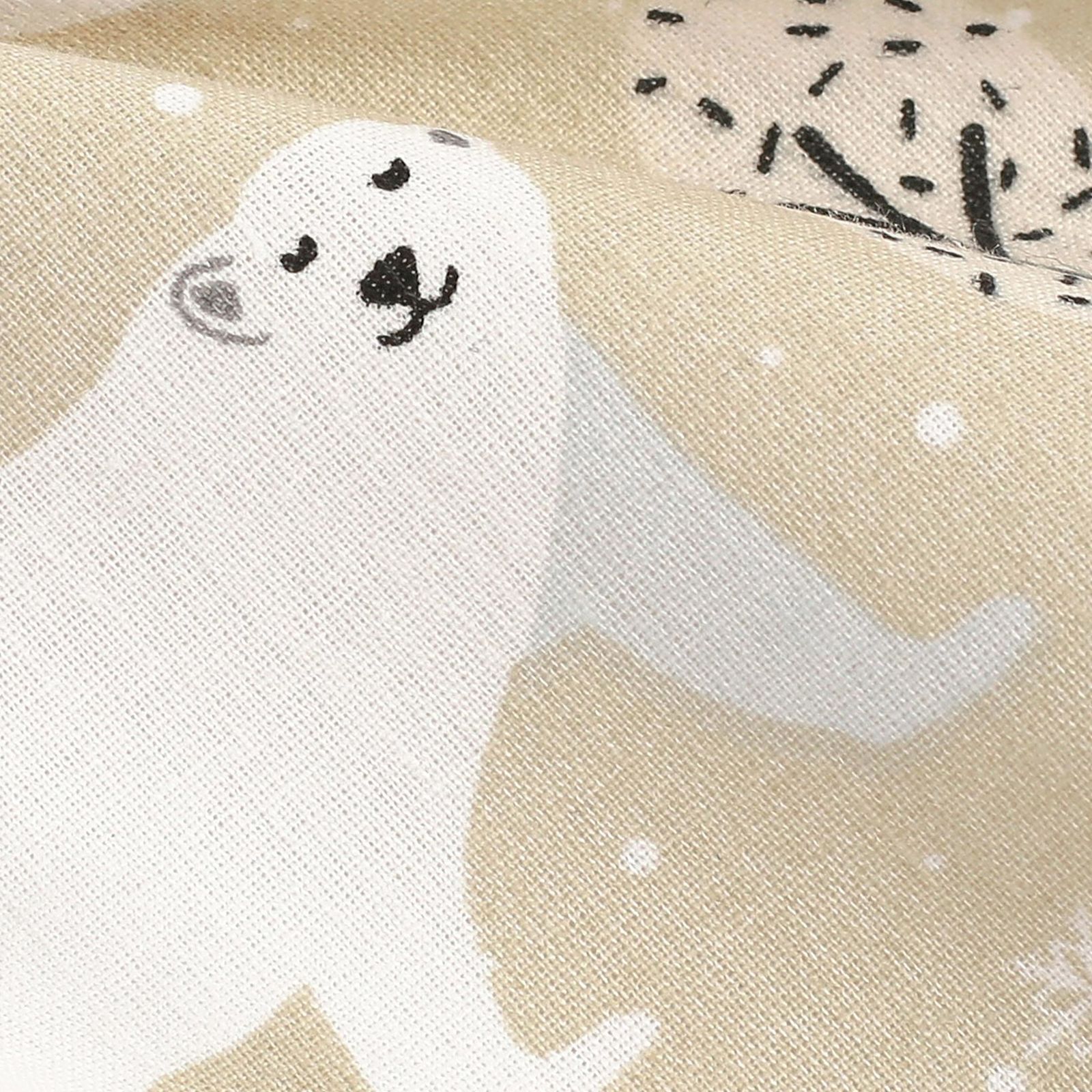 Vánoční bavlněné plátno - lední medvědi