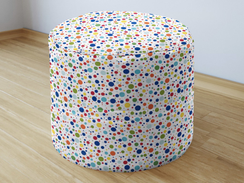 Dětský bavlněný sedací bobek 50x40cm - barevné puntíky