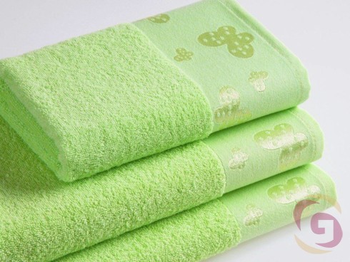 Froté ručník / osuška světle zelený - detail 1