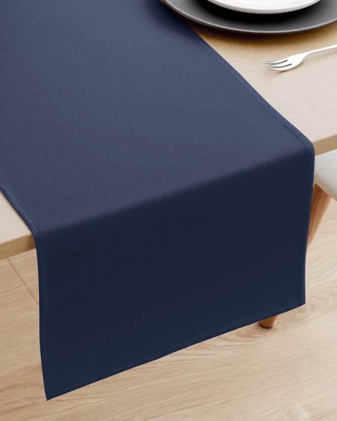 Běhoun na stůl Loneta - inkoustově modrý