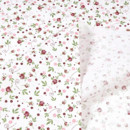 Bavlněné plátno SIMONA - vzor 385 červené růžičky na bílém - metráž š. 145cm
