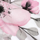 Bavlněný závěs - květy sakury