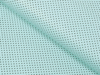 Bavlněné plátno SIMONA - vzor 798 malé puntíky na mintovém - metráž š. 145cm