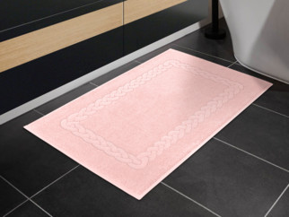 Koupelnová froté předložka Ina - pastelově růžová 50x70 cm