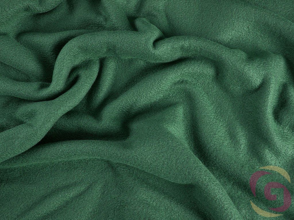 Polar fleece tmavě zelený - detail 1