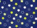 Bavlněné plátno SIMONA - vzor 746 hvězdy na tmavě modrém - metráž š. 160cm