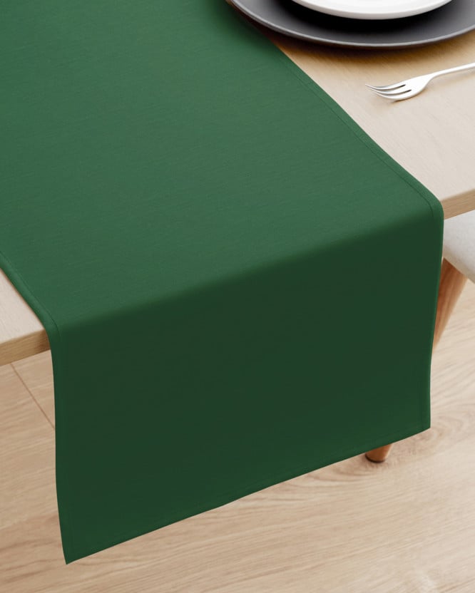 Běhoun na stůl Loneta - tmavě zelený