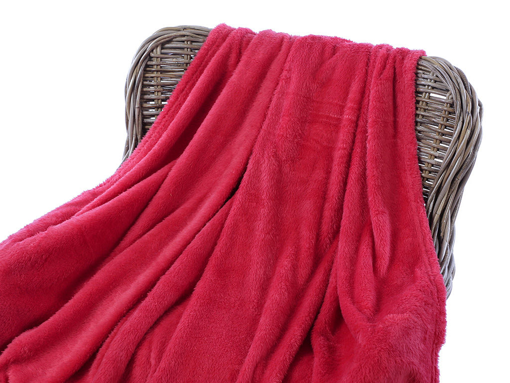 Kvalitní deka z mikrovlákna - červená