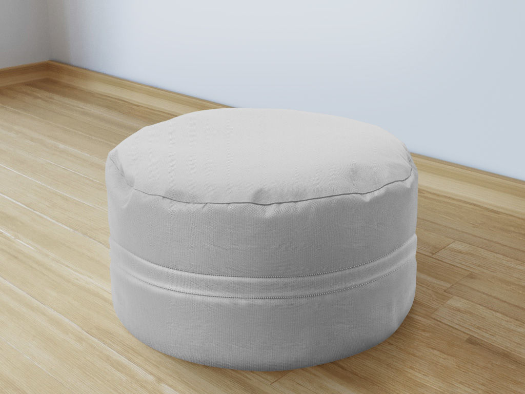 Bavlněný sedací bobek 50x20 cm - světle šedý