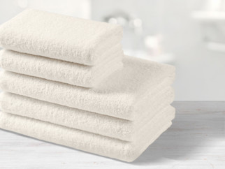 Hotelový froté ručník / osuška bez bordury - 400g/m2 - přírodní režný