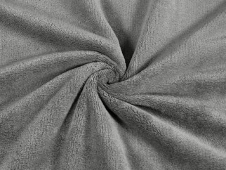 Froté Velur tmavě šedé oboustranné, metráž š. 150 cm