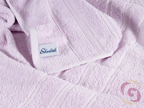 Froté ručník / osuška světle liliový - detail 2