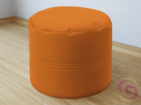 Bavlněný sedací bobek oranžový - detail 2
