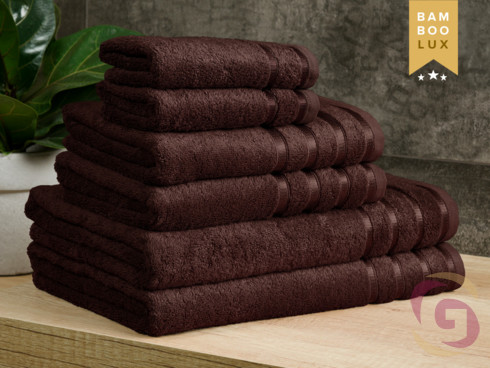 Bambusový ručník/osuška BAMBOO LUX - čokoládově hnědý