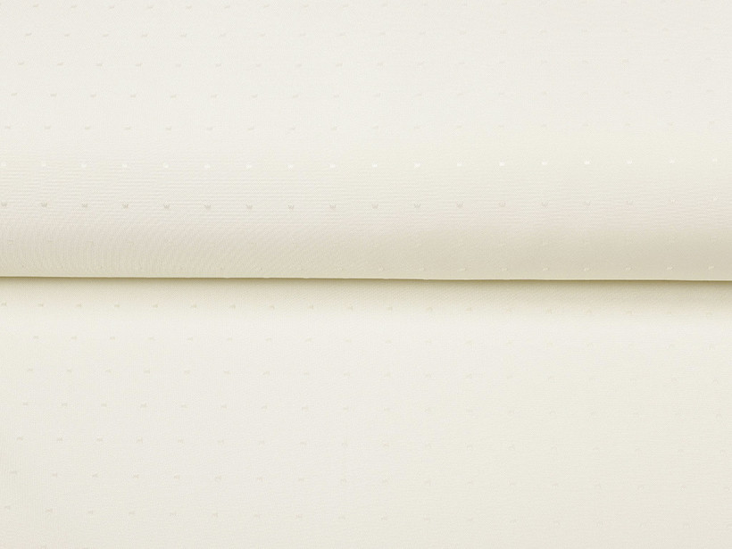 Teflonová látka na ubrusy - vanilková s lesklými čtverečky