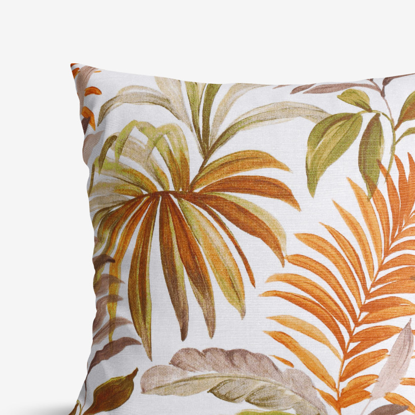 Dekorační povlak na polštář Loneta - barevné palmové listy
