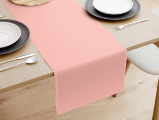 Běhoun na stůl 100% bavlněné plátno - pastelově růžový