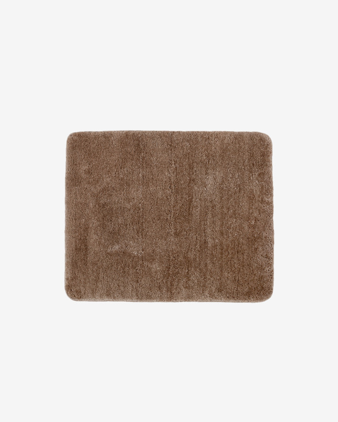 Koupelnová předložka / kobereček s vyšším chlupem 50x60 cm - kávová