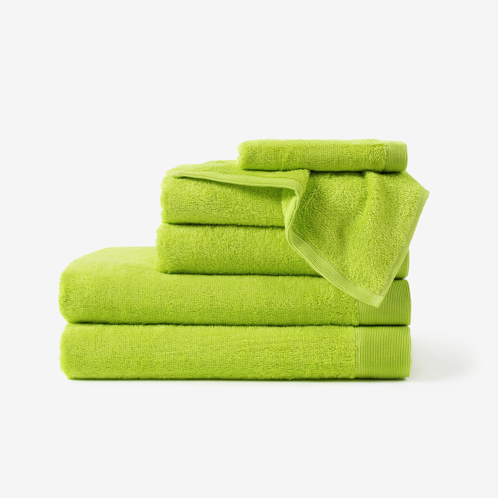Modalový ručník/osuška s přírodním vláknem - zelený