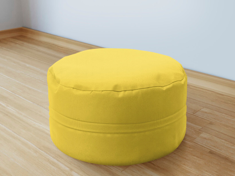 Bavlněný sedací bobek 50x20 cm - žlutý