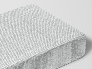 Bavlněné napínací prostěradlo - vzor drobné šedé tvary na bílém