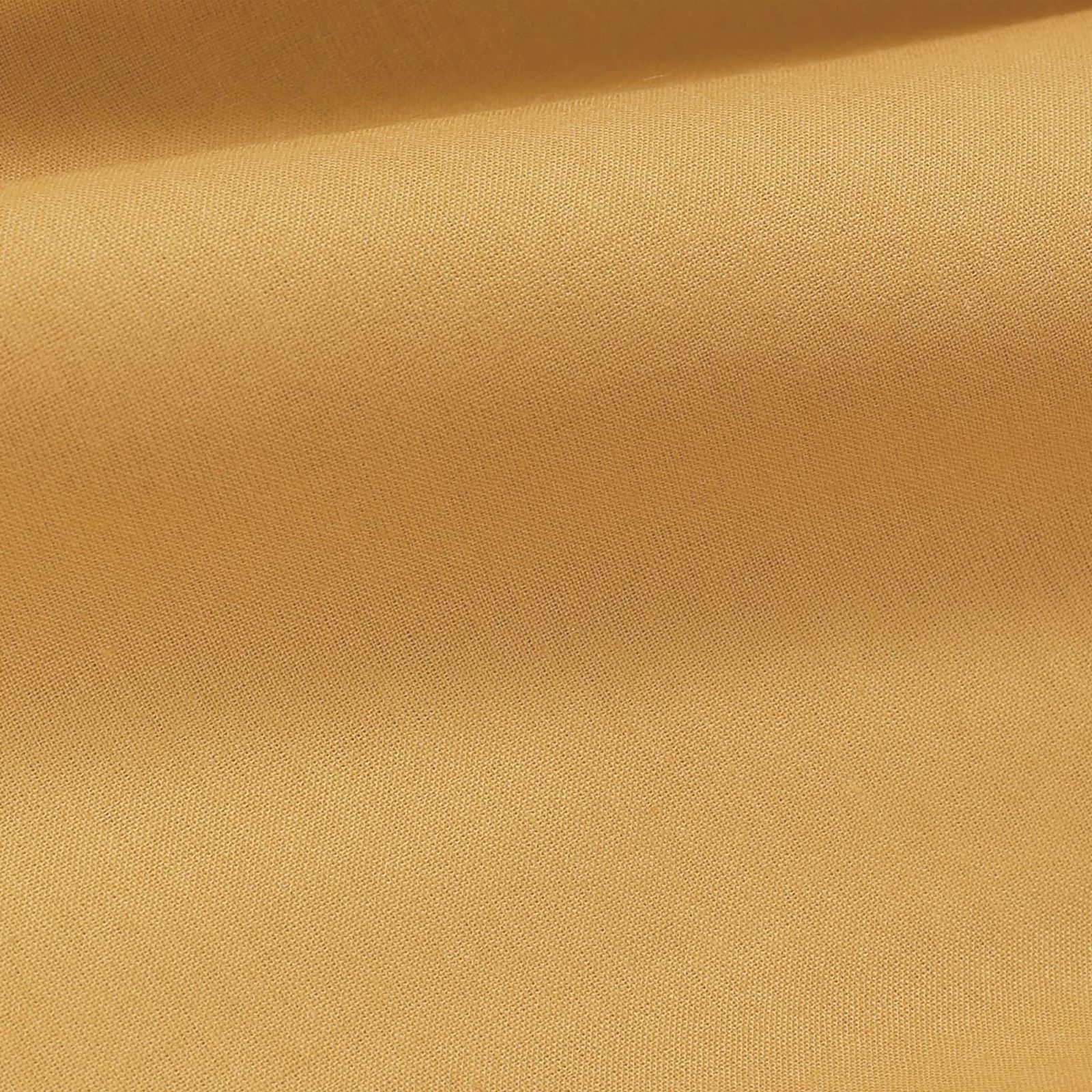 Bavlněná jednobarevná látka - plátno Suzy - hořčicová