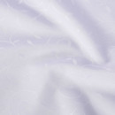 Kulatý luxusní teflonový ubrus - bílý s fialovým nádechem s velkými ornamenty