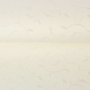 Luxusní teflonová látka na ubrusy - smetanová s velkými ornamenty - šířka 160 cm