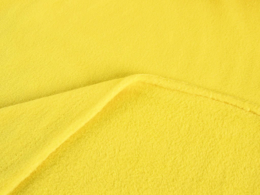 Polar fleece antipilling - žlutý