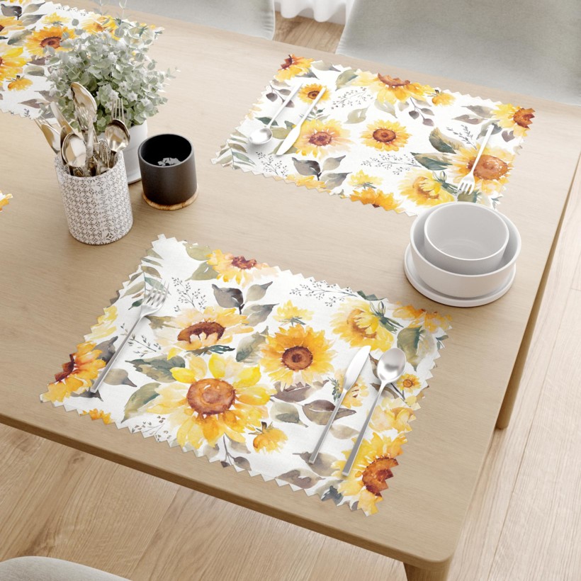 Prostírání na stůl teflonové - květy slunečnice - sada 2ks