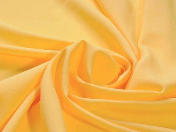 Dekorační jednobarevná látka Rongo žlutá 13-0840 - šířka 150cm