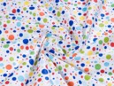 Bavlněné plátno SIMONA - barevné puntíky - metráž š. 145cm