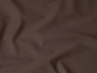 Bavlněná jednobarevná látka - plátno Suzy - tmavě hnědá - šířka 160 cm