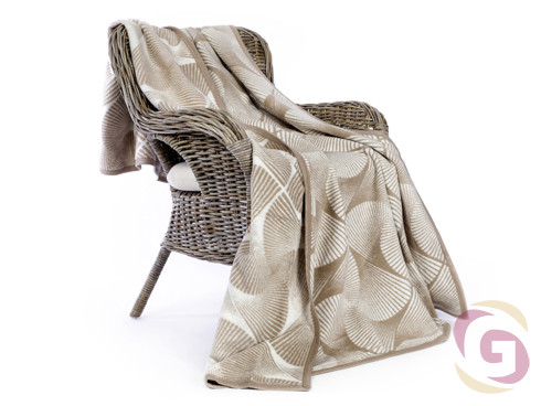 Luxusní deka z bavlny vzor vějíře