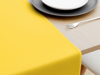Běhoun na stůl 100% bavlněné plátno - žlutý