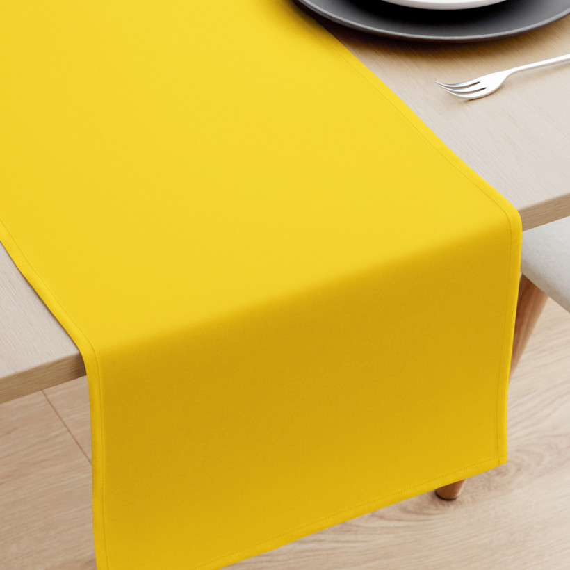 Běhoun na stůl Loneta - sytě žlutý