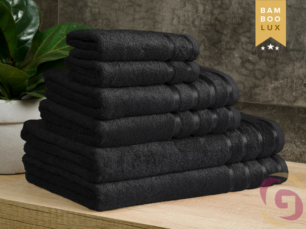 Bambusový ručník/osuška BAMBOO LUX - černý