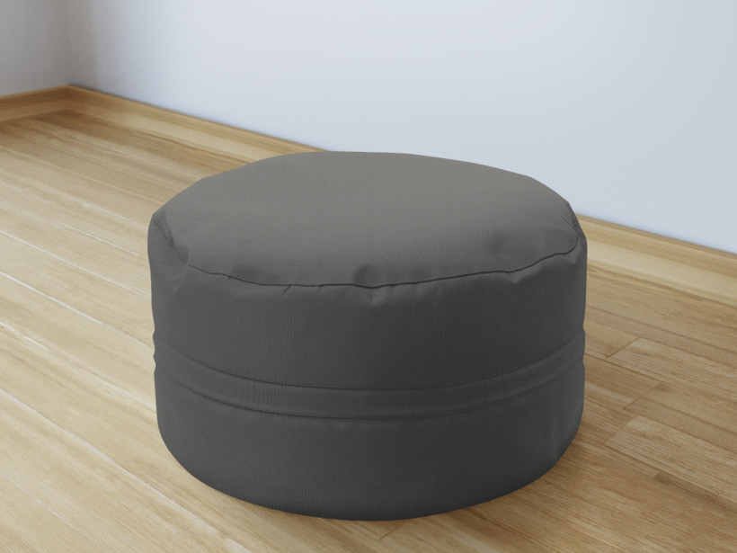 Bavlněný sedací bobek 50x20 cm - tmavě šedý starý