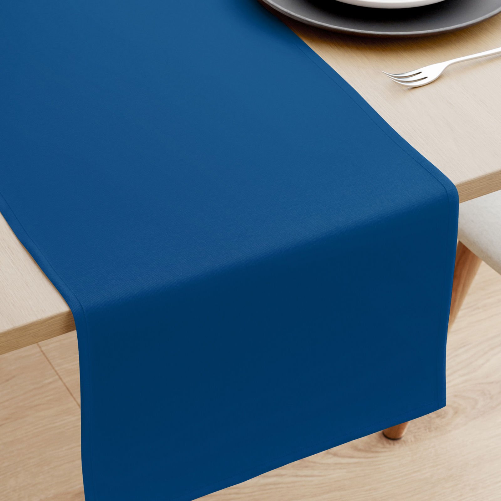 Běhoun na stůl 100% bavlněné plátno - královsky modrý