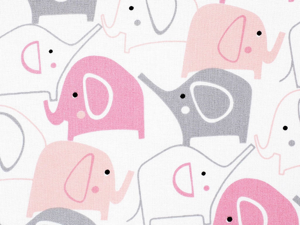 Bavlněné plátno - sloní párty