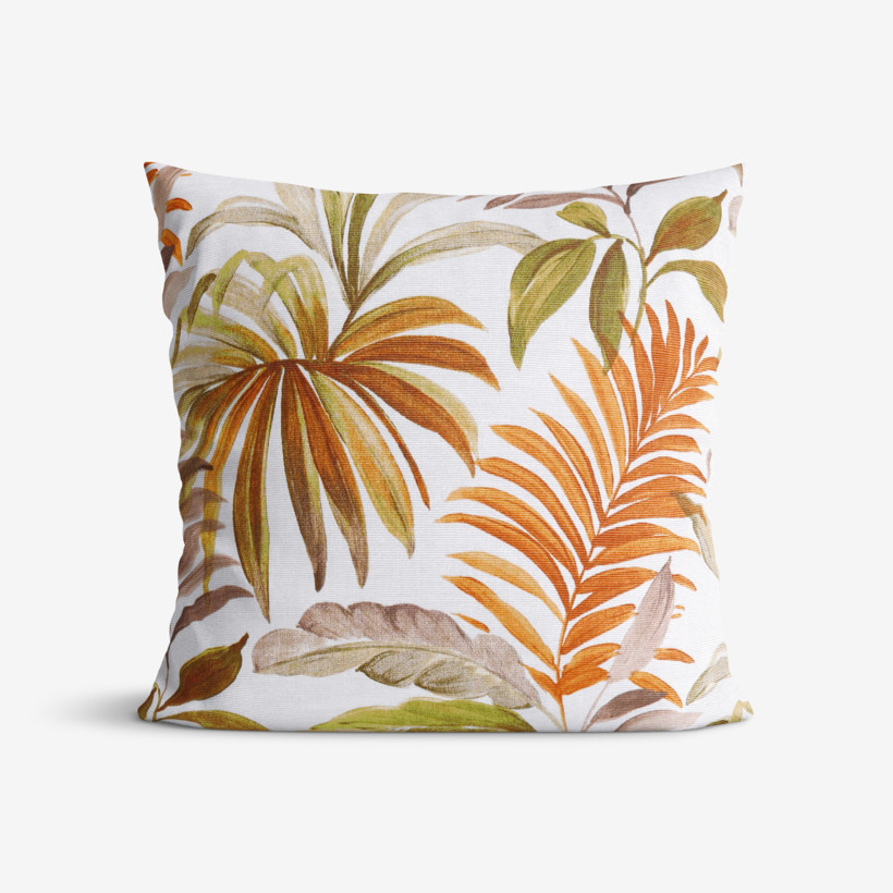 Dekorační povlak na polštář Loneta - barevné palmové listy